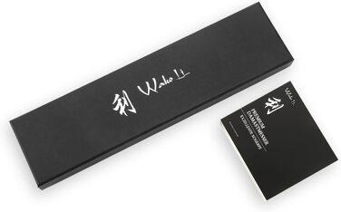 Японський ніж Wakoli Nitoko Santoku 18 см з дамаської сталі (67 шарів) VG10, HRC 60, G10 руків'я, Full Tang, для чистих нарізок, у подарунковій коробці