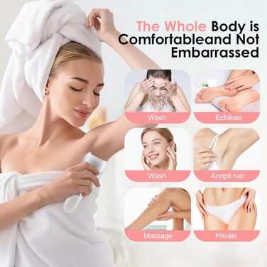 Електричний жіночий тример 7-в-1 | Lady Shaver | Водонепроникний IPX7 | LCD-дисплей | Для тіла та бікіні | USB-зарядка