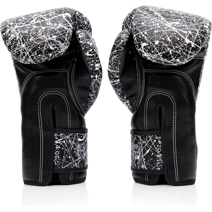 Боксерські рукавички Fairtex BGV14 для муай-тай, кікбоксингу, MMA, K1. Унісекс, дитячі, чоловічі, жіночі. Чорний/Білий, 16 oz