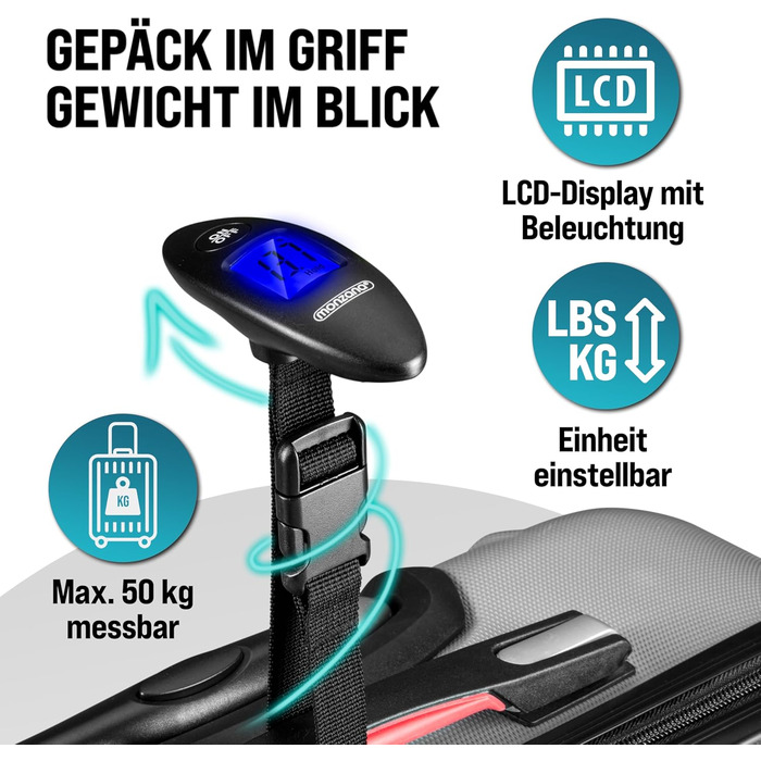 Набір валіз Monzana® 3шт (зелений) M-L-XL з замком, органайзером та вагами - зручні ручки, подвійні колеса, підставка, тріліон, дорожній валіз, валіза з жорстким корпусом, набір валіз, тріліонний набір (срібло)