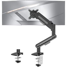 Кріплення для монітора ELIVED EV3235B-G: регульована підставка для монітора 17-34 дюймів, 2-12 кг, VESA 75/100mm, сірий