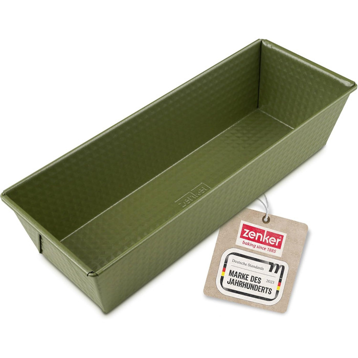 Форма для випікання Zenker Green Vision Ø 20 см з високим бортиком – сталева, зелена, антипригарна, прямокутна