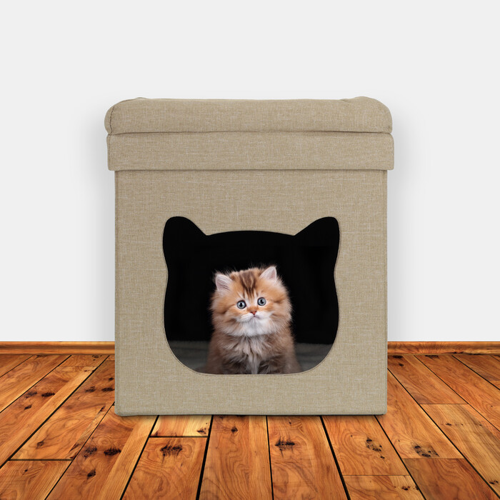 Relaxdays Двоповерхова котяча печера