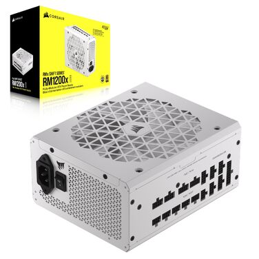 Блок живлення Corsair RM1000x Shift 1200W, повністю модульний, ATX 3.1 & PCIe 5.1, 80 Plus Gold, білий