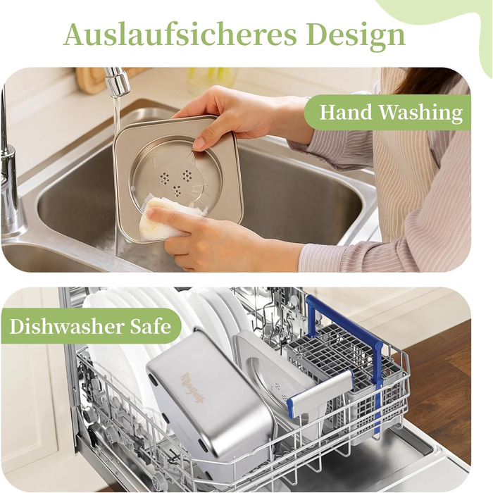 Миска для собак 3L без облизування, миска для пиття з нержавіючої сталі 304, миска для собак з неслизьким дном, для середніх та маленьких собак, придатна для миття в посудомийній машині