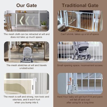 Захисне ворота для дитячих воріт, висувні 0-140 см, захист від падіння сходами для дітей, котів та собак, підходить для сходів, дверей, внутрішнього та зовнішнього використання (Квіти, 86 см x 180 см)