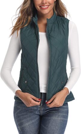 Жіноча жилетка LONGKING: легка, без рукавів, з капюшоном, для активного відпочинку, зелена