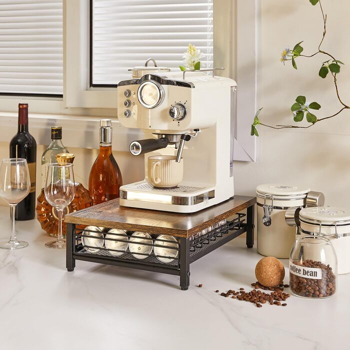 Організатор для капсул кави Nespresso IBUYKE, 80 капсул, 1 ярус, темно-коричневий TCJ102H