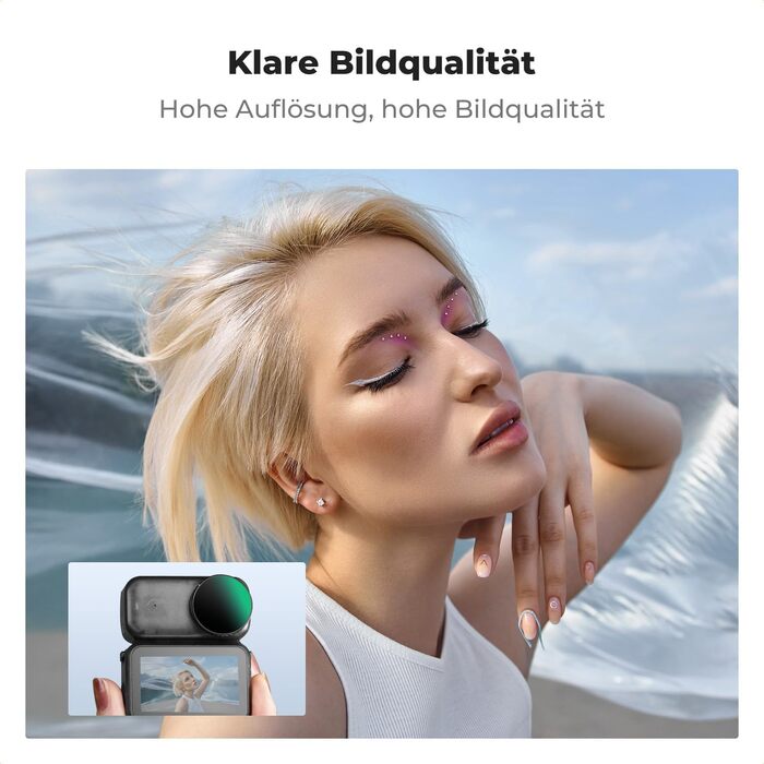 Набір ND-фільтрів K&F Concept для DJI Osmo Nano (ND8, ND16, ND32, ND64) — 4 шт., нейтральний світлофільтр з HD-скла та алюмінієвою рамою, FD151