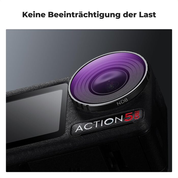 Фільтри K&F Concept ND для DJI Osmo Action 5/4 PRO: комплект з 6 шт. (CPL, ND8, ND16, ND32, ND64, ND256)