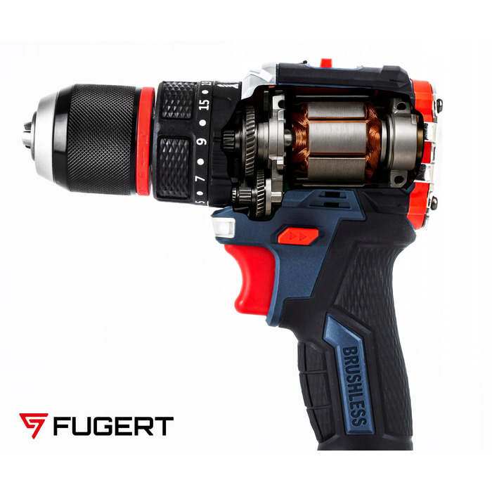 Акумуляторний шуруповерт FUGERT 21,6 В 4 Аг, безщітковий, у кейсі