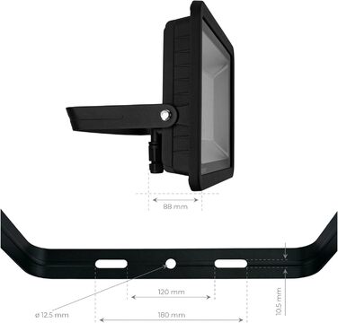 Світлодіодний прожектор Ledvion 100 Вт, 12000 Лм, IP65, 6500K, швидке підключення, водонепроникний