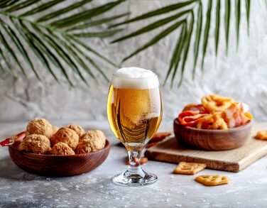 Набір келихів для пива Krosno Glasmark 0,36 л (6 шт.) - для крафтового пива, коктейлів, миття в посудомийній машині