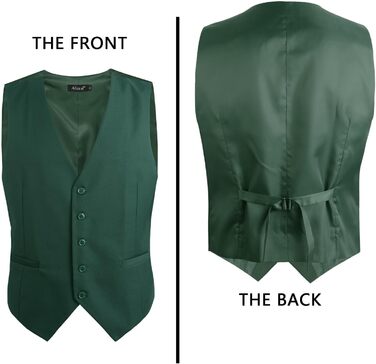 Стильна чоловіча жилетка Aizea Kassische для ділового костюма, нормальна посадка, смокінг, XXL, темно-зелений