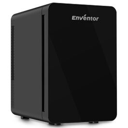 Міні-холодильник Enventor 15 літрів: для косметики, ігор, авто. Нагрів/Охолодження, тихий, портативний, чорний