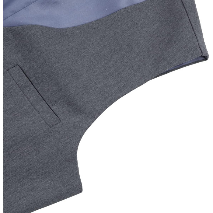 Чоловіча жилетка Allthemen V-подібний виріз, однобортна, Slim Fit, для ділового костюма, Western (XXL, темно-сіра)