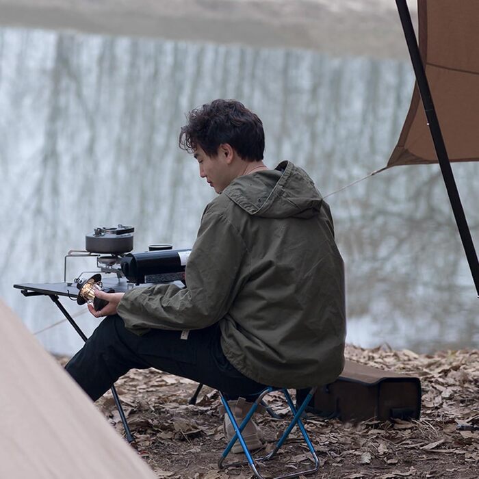 Складний туристичний стільчик Azarxis для риболовлі, пікніків та відпочинку на природі з сумкою, камуфляжний