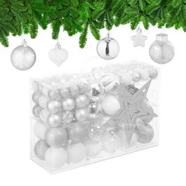 Relaxdays Set of 101 Christmas Baubles