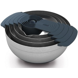 Joseph Joseph Nest - 9-Piece Mixing Bowl Set - Stainless Steel