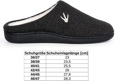 Теплі домашні тапочки для жінок та чоловіків з антиковзкою підошвою – Утеплені зимові пантофлі | Memory Foam HOD06 40/41 EU Чорні