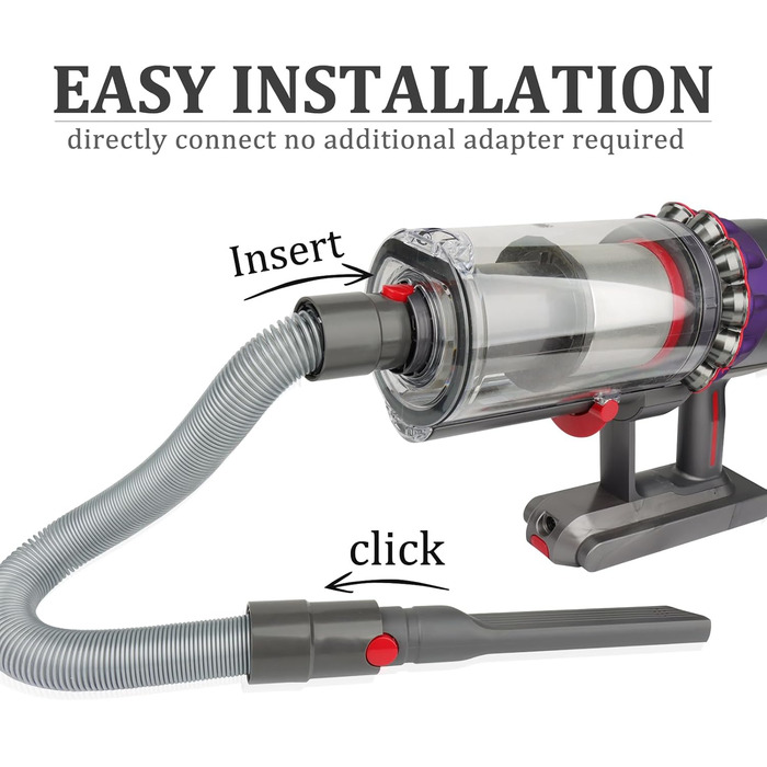 Тримач щітки, органайзер кріплення для пилососів Dyson V10, V8, V7, V11 (без адаптера, пряме підключення). Підходить для Dyson V7 Tierauslöser, V10 Tiermotorhead.