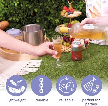 Набір келихів для шампанського Matana 48 шт. 150 мл, пластикові, преміум-якість, багаторазові