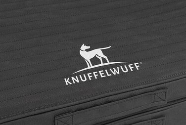 Килимок для собак Knuffelwuff Roanoke: ортопедичний, з лазерного тиснення, 140x120 см, чорний, знімний, пральний, для великих, середніх та малих собак