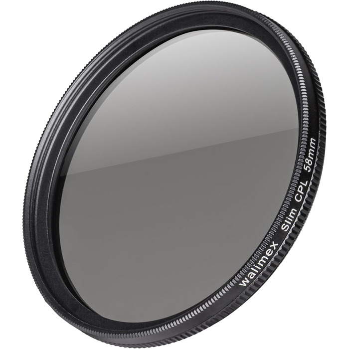 Поляризаційний фільтр Walimex pro Zirkular Slim 58mm (з чохлом) для об'єктивів 58mm