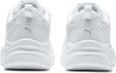 Жіночі кросівки PUMA Cilia: стильні кеди для міста, білий, сірий, фіолетовий, срібло, розмір 42.5 EU