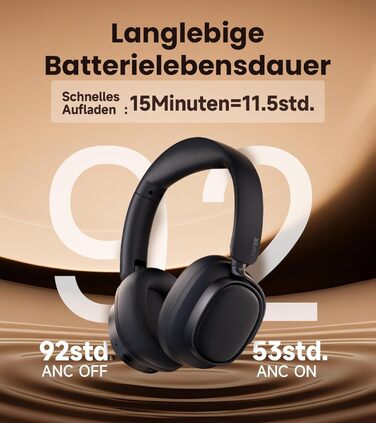 Навушники бездротові Edifier ES850NB з шумозаглушенням, Hi-Res Audio, Bluetooth 5.4, чорні