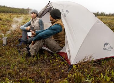 Намет Naturehike Star-River 2 особи, двошаровий, алюмінієві дуги, 20D сірий - для кемпінгу та піших походів