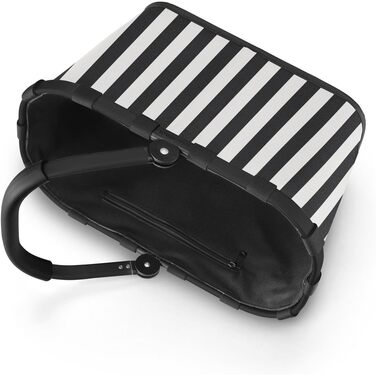 Сумка-шопер Reisenthel Carry Bag – чорний (Summerstripes Black) з великим об'ємом та зручною внутрішньою кишенею
