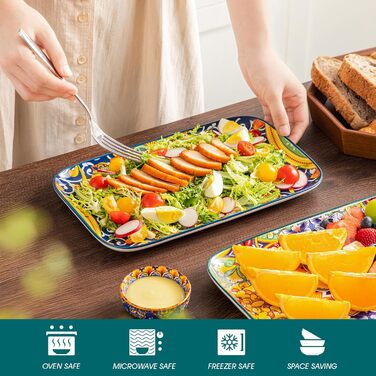 Набір сервіровочних тарілок Vancasso Simi, 4 шт., 30,8 x 19 x 2,4 см