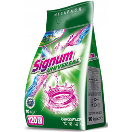 Пральний порошок Signum UNIVERSAL / Білий Clovin, 10 кг, 120 прань, 2в1
