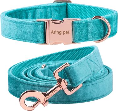 Набір повідка та нашийника для собак Aring Pet, XL, темно-зелений (Озеро Зелений)