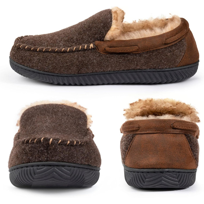 Мокасини RockDove для дому чоловічі з пам'яттю форми (44 EU, Mokka)