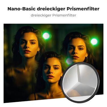 Фільтр-призма K&F Concept для камери, Nano-B серія, 67 мм, оптичне скло