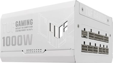 Блок живлення ASUS TUF Gaming 1000W Gold, білий, сертифікація 80 PLUS Gold