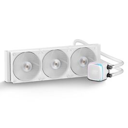 AIO водяне охолодження ПК з цифровою дисплеєм, 360 мм, для AMD AM4/AM5 та Intel LGA 115X/1200/1700/1851 (Iota L36 WH)