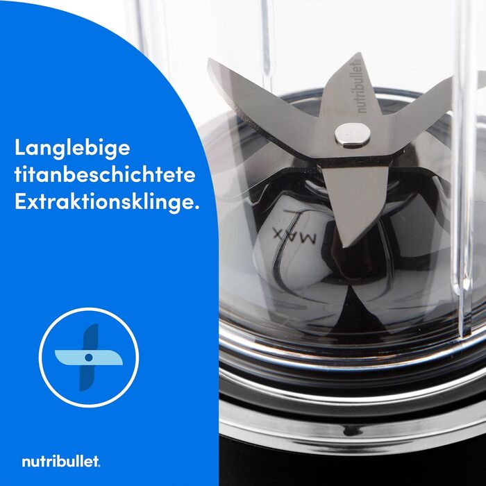 Nutribullet Ultra NB1206MB: Електричний блендер для смузі з Tritan-контейнером, 1200W, сірий