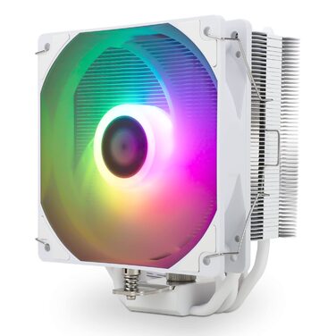 Thermalright Assassin King 120 SE WHITE ARGB: Кулер для CPU з 5 Heatpipes, тихий вентилятор PWM, сумісний з AM4/AM5/Intel LGA1150/1151/1200/1700/1851