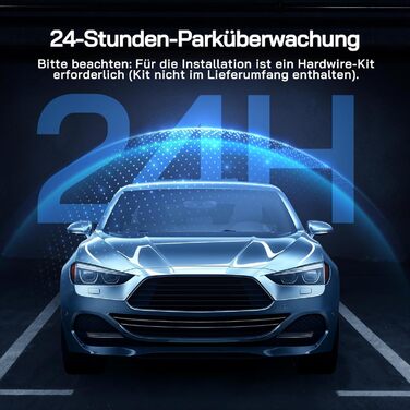 Dashcam WOLFANG Mini 2.5K 1440P WiFi з SD 32GB: Нічне Бачення, Широкий Кут 170°, WDR, Паркувальний Режим, G-Sensor, Циклічна Запис