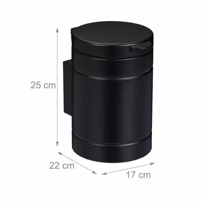 Relaxdays Cosmetic Containers Wall Mounting 3 Liter