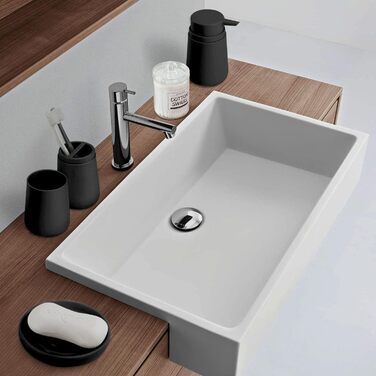 Набір аксесуарів для ванної кімнати IMAVO 4 шт. (Зелений): тримач для зубних щіток, стаканчик, дозатор мила, мильниця