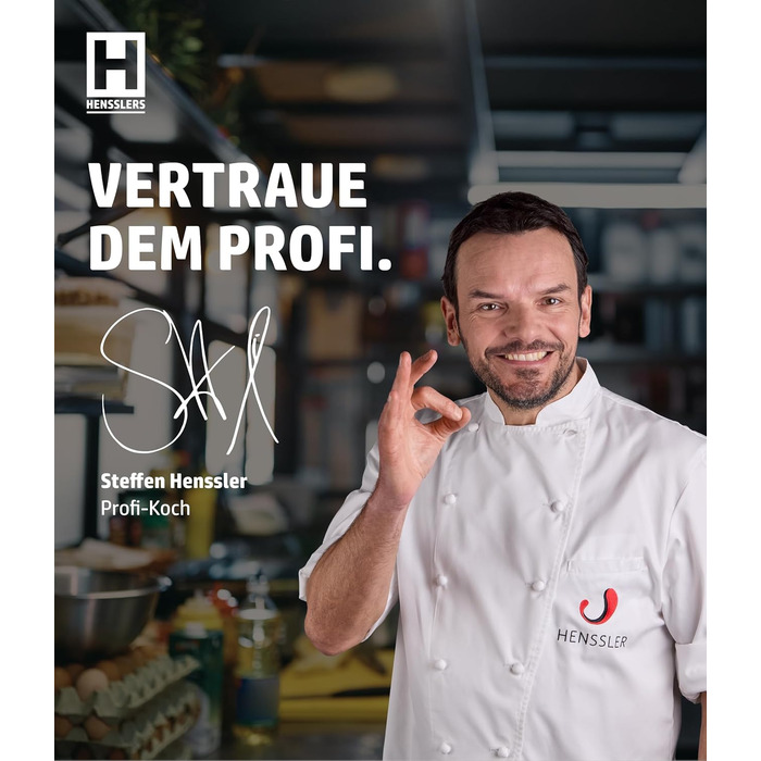 Сковорода HENSSELERS® 28 см - універсальна для всіх типів плит, антипригарне покриття, індукція, стійка до порізів та подряпин