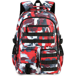 Шкільний рюкзак для хлопчика-підлітка, водонепроникний, червоний
