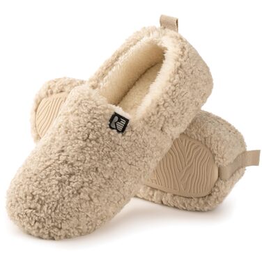Жіночі домашні капці RockDove Puff-Ease з штучного хутра, закриті, бежеві, розмір 37 EU