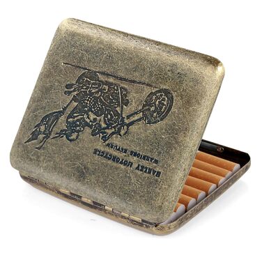 Металеве тютюнотримач для 20 сигарет, золотий, Ritter