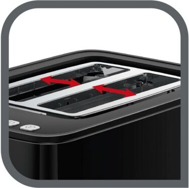 Тостер Tefal TT640810, чорний, 850 Вт