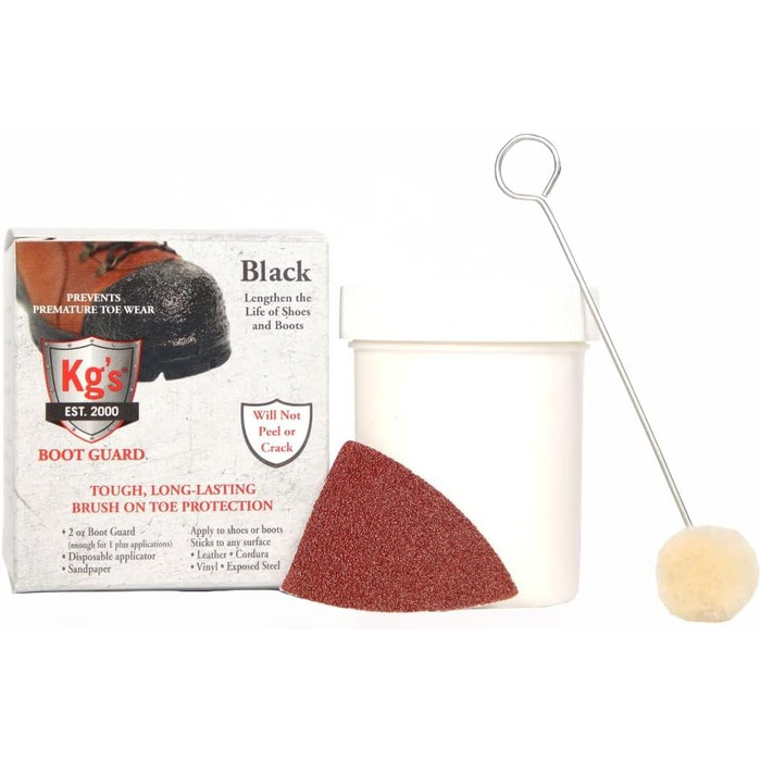 Kg's Boot Guard Brush on Toe Protection - Black